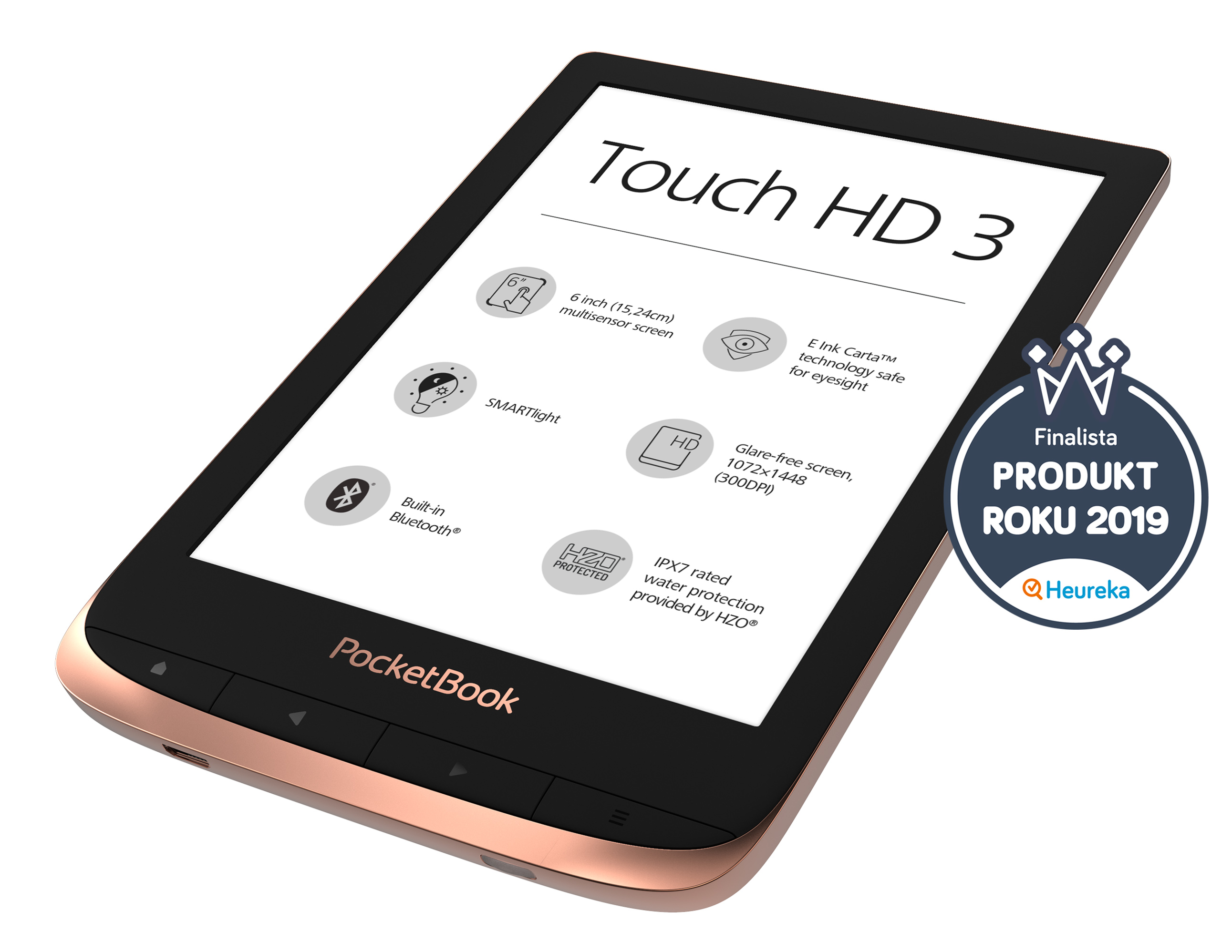 PocketBook Touch Lux 4 oceněna jako nejlepší čtečka e-knih roku 2019