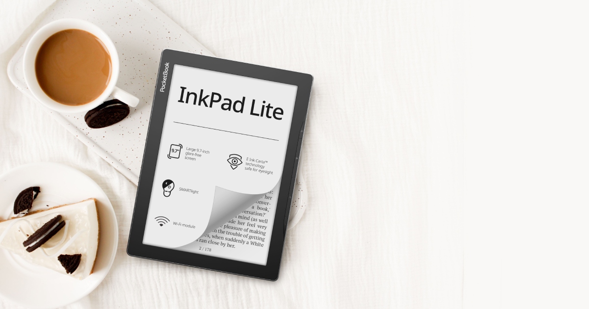 Nová čtečka PocketBook InkPad Lite: dostupný komfort na velké obrazovce