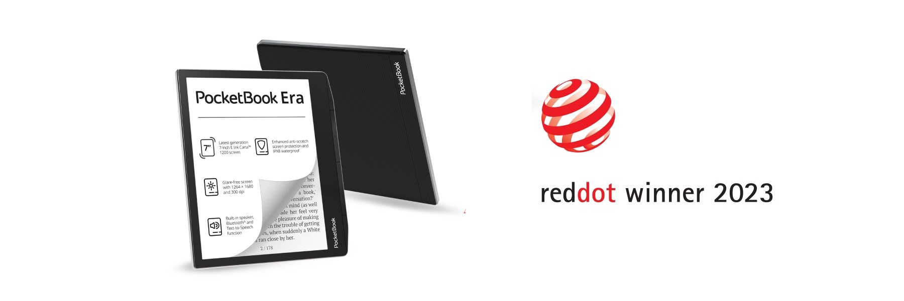Čtečka elektronických knih s nejlepším designem: PocketBook Era získala prestižní ocenění Red Dot Award